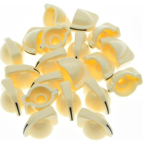 KAISH 20x Cream Guitar AMP Amplifier Knobs Effect Pedal Knob Mini Chicken Head Knobs