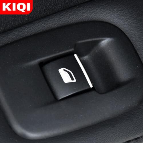 KIQI Car Accessories for Peugeot Rifter 2018 - 2021 Auto Windows Lifter Switch Button Protection Cover Trim Sticker Sequins