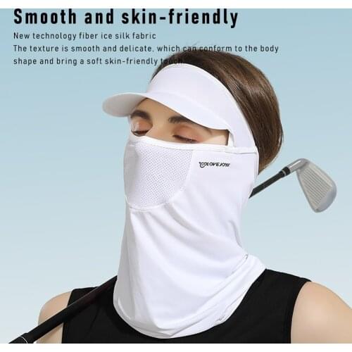 Golf Sun Proof Ice Silk Bib Men Women Outdoor Sunscreen Collar Fishing Riding Uv Protect Neckline Mask Summer Integrated Breath