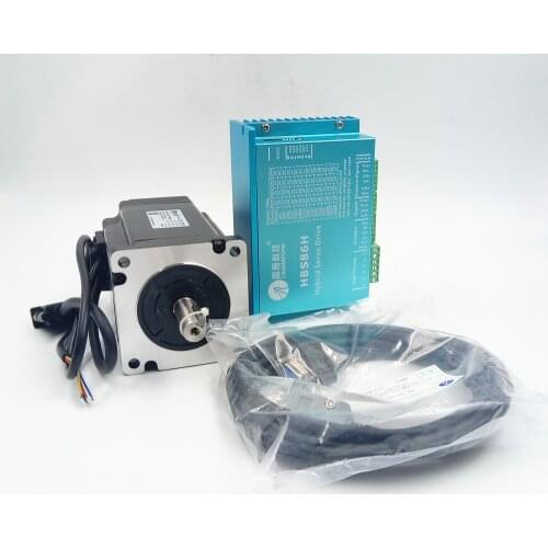 Leadshine NEMA34 1143ozin 8.0Nm Closed Loop Stepper Motor Kit 86HSM85-E1+HBS86H 2Phase Hybird Easy Servo Kits