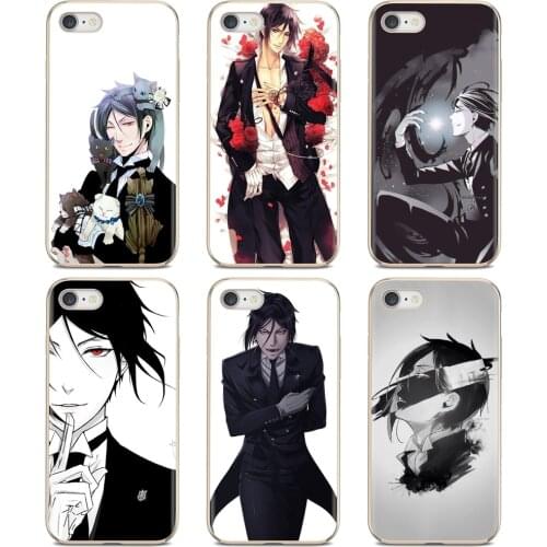 Kuroshitsuji Sebastian Michaelis Silicone Case For iPod Touch For iPhone 11 Pro 4 4S 5 5S SE 5C 6 6S 7 8 X XR XS Plus Max
