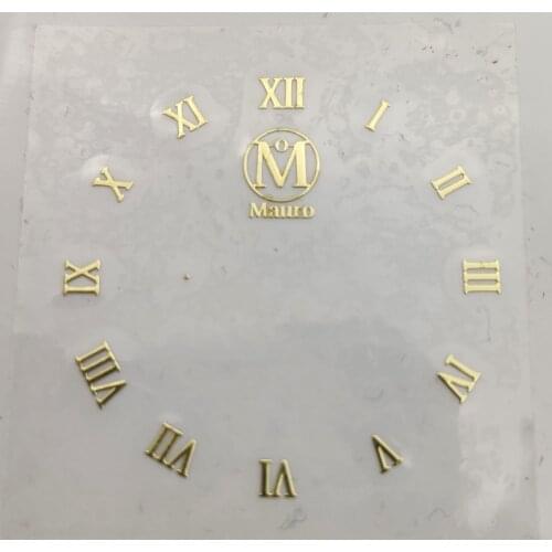 Customized metal logo 3d electroformed nickel label sticker for watch dial