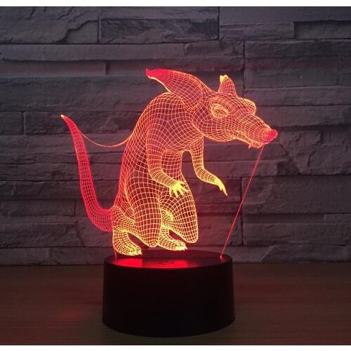Mouse 3d Light Touch Control Intelligent Induction Night Light Party Decorations Babys room Gift 3d Lamp Home Decor Drop Ship