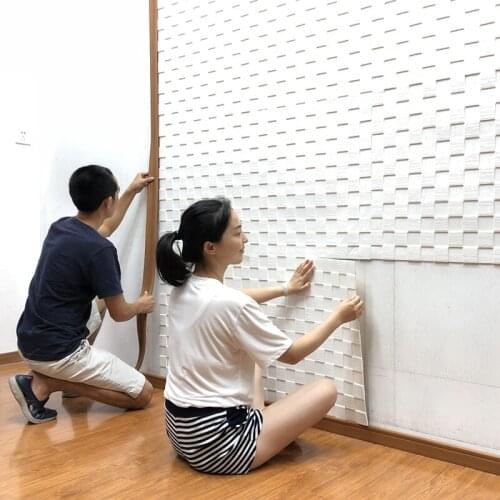 [TB13]Large particle mosaic 3D stereo wall stickers self-adhesive wallpaper bedroom waterproof wallpaper TV background wall livi