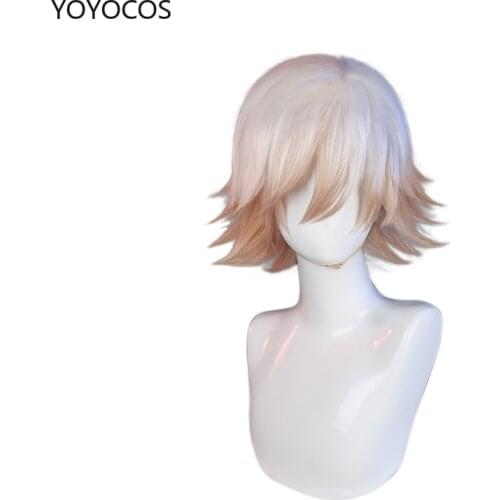 YOYOCOS Game Onmyoji Taishakuten Wig Cosplay Handsome Short Silver Hair Anime Hairstyle Synthetic Wig Halloween Party New 2021
