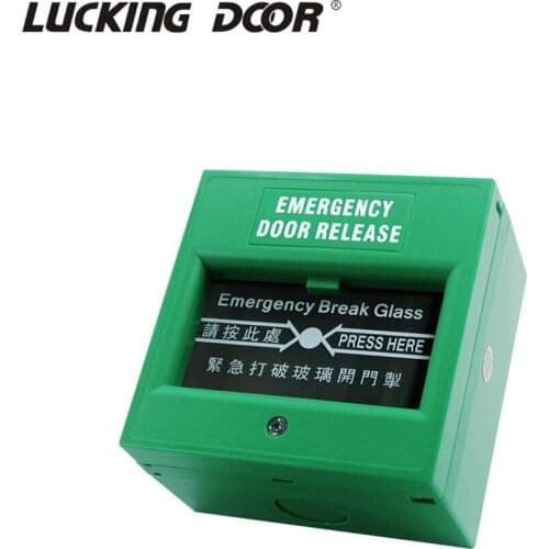 Glass Break Alarm Button Emergency Door Release Switches Fire Alarm swtich Break Glass Exit Release Switch
