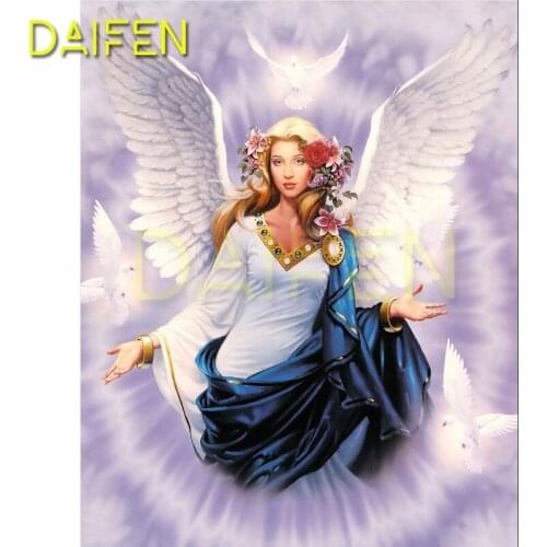 Full Square Diamond embroidery Virgin Mary Full Round Diamond mosaic Wings feather 5D DIY Diamond painting Cross stitch pigeon