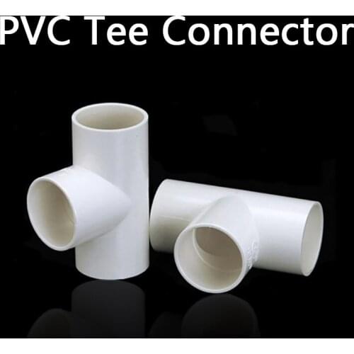 PVC Tee Connector Aquarium Fish Tank Tube DIY Tools Garden Water Connectors UPVC Pipe Joints 1 Pcs
