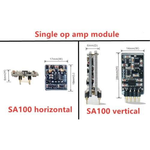SA100 mono op amp module fever audio replace SS3601 OP637 OP627 LF356 LF357 NE5534 LT1122 OPA627 AD811 AD844