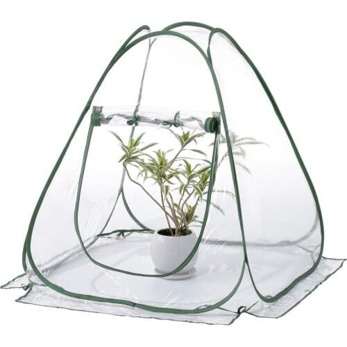 Garden Plant Flower Cover Tent Mini Greenhouses PVC Warm Room Waterproof Clear Flower Grow House Shelter for Indoor Outdoor