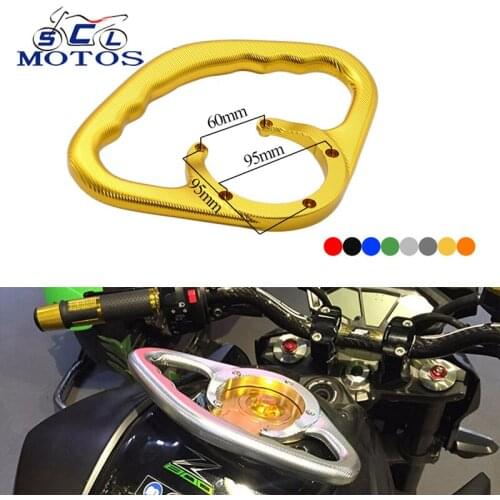 Sclmotos-Passenger Safety Handle Motorcycle Front Tank Handrails for Kawasaki Z800 2013-17 Z1000 2004-17 ZX-6R 2000-12 ZX-10R