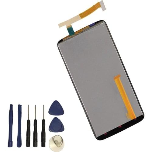 For HTC One X+ (One X Plus) S728e Touch Screen Panel Digitizer Sensor + LCD Display Monitor Panel Module Assembly + Free Tools