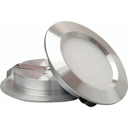 3W LED Downlight Ultra-Thin Cabinet Downlight Recessed Round Ceiling Lamp 12V Indoor Kitchen Bathroom Bedroom Spotlight 2pcs