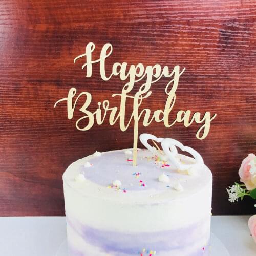 Happy Birthday Cake Topper, Color Acrylic Birthday Party Cake topper Decoration Supplies,Unique Cake Topper ,a happy gift