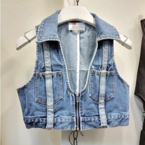 Женские джинсовые жилеты YYFS China At AliExpress