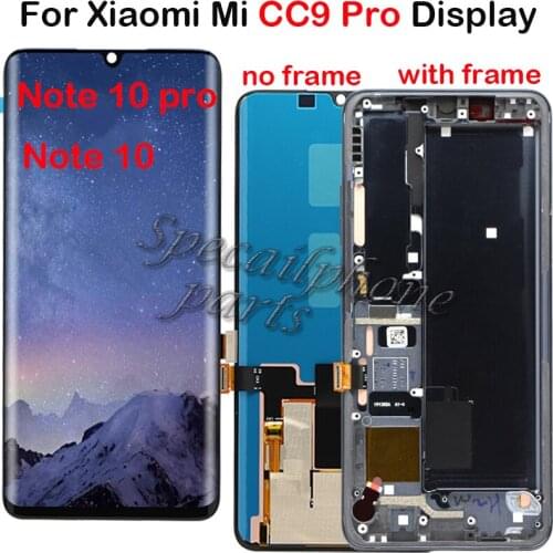For Xiaomi MI CC9 PRO Mi note 10 note 10 pro LCD Display Touch Screen Digitizer Assmebly For Xiaomi Mi MI CC9 Pro MI Note 10 LCD