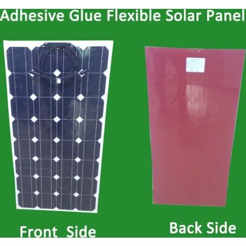 1PCS Newly 120W Flexible PV Solar Panel with adhesive glue itself 12V Solar Cell Module System RV Car Boat Yacht