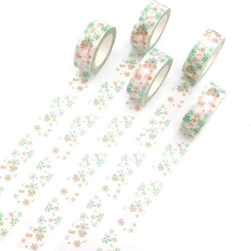 1 PCS Creative Color Pattern Washi Tape Diy Decoration Scrapbooking Planner Masking Tape Adhesive Tape Kawaii Stationery