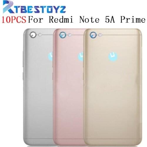 10PCS/lot Battery Door 5.5'' For Xiaomi Redmi Note 5A Prime Back Cover Housing Case With Power Volume Buttons