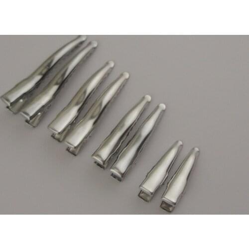 100PCS 6mm*25mm Mini Single Prong Metal Alligator Clips with teeth at lead free and nickle free,kids hairpins clips
