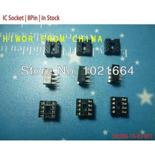 120pcs/lot) 8Pin IC Socket,Through Hole, Locking IC Block,Test Seat, Chip Base (In Stock)
