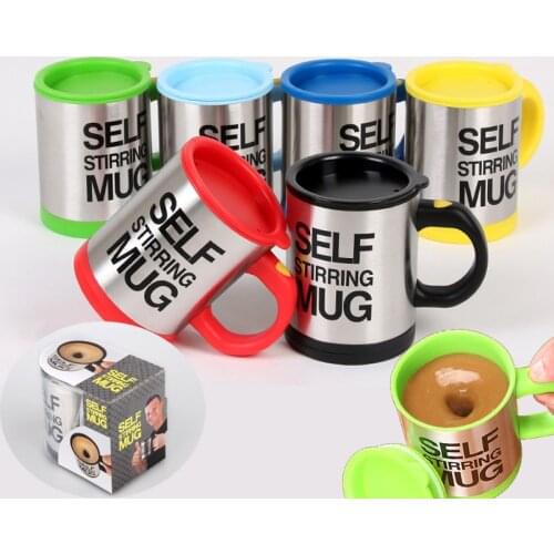 400ml Self Stirring Coffee Mug Milk Mixing Mug Stainless Steel Thermal Cup Electric Lazy Double Insulated Smart Cup For Gift