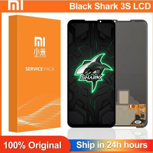 6.67'' Original For Xiaomi Black Shark 3S LCD Display Screen+Touch Panel Digitizer Assembly For Black Shark 3S lcd + Fingerprint