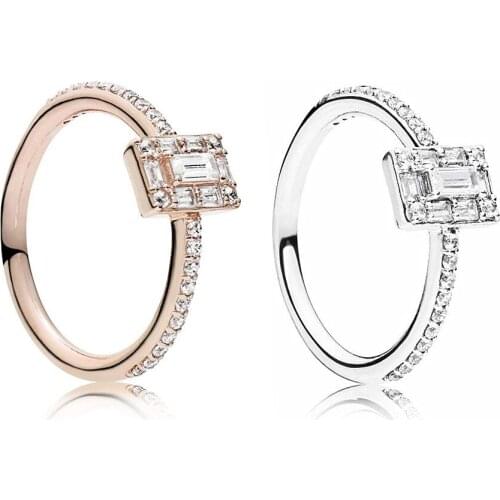 Ajax Thin 925 Sterling Silver Female White Stone Promise Stylish Initial Rings For Girlfriend 2021 Birthday Party Woman Gift