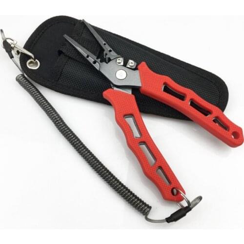 Aluminum Fishing Pliers Saltwater Resistance Include Holster and Lanyard