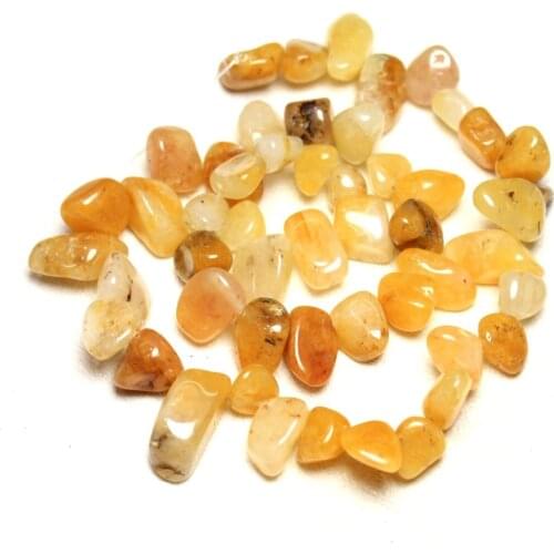 Wholesale 6-11mm Irregular Side Hole Natural Yellow Agat Stone Beads For Jewelry Making DIY Bracelet Necklace Beads Strand 15