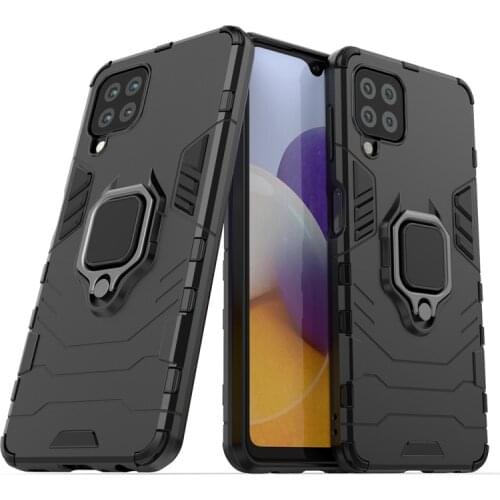For Samsung Galaxy M32 Case Cover A03S A22 A52 A72 A12 Nacho M12 M32 Ring Holder Armor Bumper Phone Cases For Samsung M32 Funda