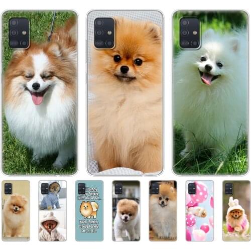 Case For samsung galaxy A31 A41 A51 A71 A01 A81 A91 A11 A30S A20S A21S A50S M11 M21 M31 M30S M40S cute dogs perro pomeranian