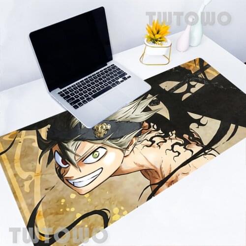 Black Clover Custom Hot Sell Mouse Mat Art Anime Lovely Gamer Mice Pad Office Decoration MousePads Desktop Mouse Pad Mouse Mat