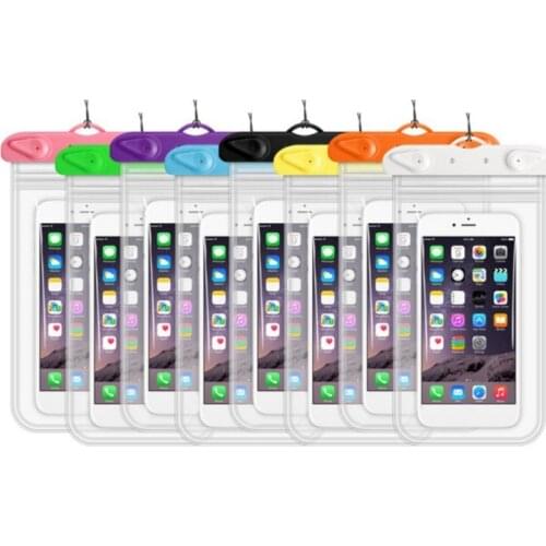 Four Sides Double Layer Swimming Diving Touch Screen Waterproof Mobile Phone Bag Cover Transparent Mobile Phone Waterproof Case