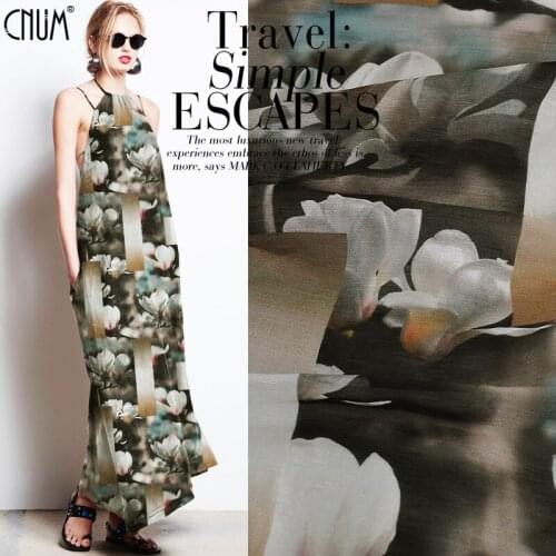 CNUM SL068 Silk Linen/Mangnolia, Stripe Pieces/Silk Fabric 30% Silk 70% Linen/ Width 1.48yd Thickness 12mm