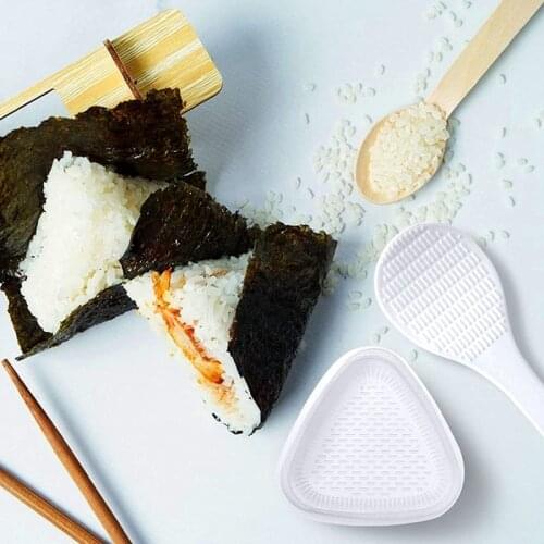 Sushi Maker Molds Onigiri Mold Musubi Maker Press Rice Paddle Sushi Making Mold for Home Kitchen