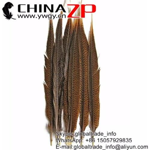 CHINAZP Wholesale Decorative Feathers Selected Prime Quality 18 to 20 inch Golden Pheasant Center Tails for Carnival Costume