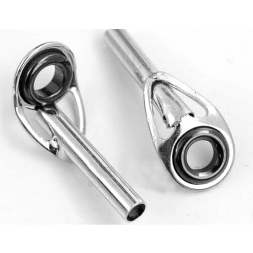 2PCS/Lot Rock Fishing Rod Top Guide 1.0mm-2.0mm Spinning Rod Tip Repair Kit DIY Eye Rings Tool Fishing Tackle Accessories A133