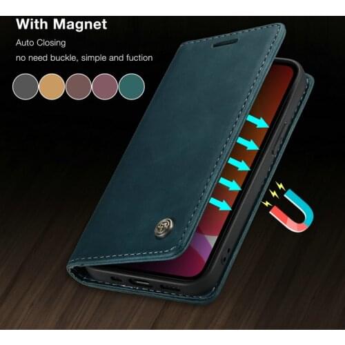 Magnet Flip Card Wallet Case For iPhone 12 11 Pro Max Cover Stand Coque For iPhone X XR XS Max 6 6s 7 8 Plus SE2020 Leather Case