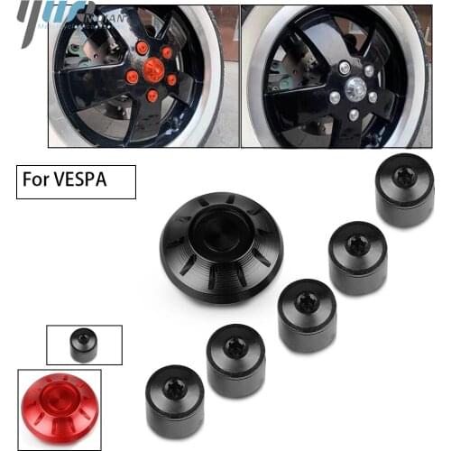 Motorcycle Hubcaps Wheel Side Covers CNC Aluminum For Piaggio Vespa GTS/Sprint/Primavera/LXV/LX GTS125/150/200/250/300 2017-2021