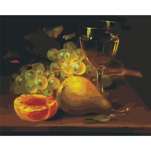 Hibernal Love Oil Painting By Numbers Deer 40x50cm Diy Paint By Numbers For Adult Animals Frameless Canvas Painting Unique Gift