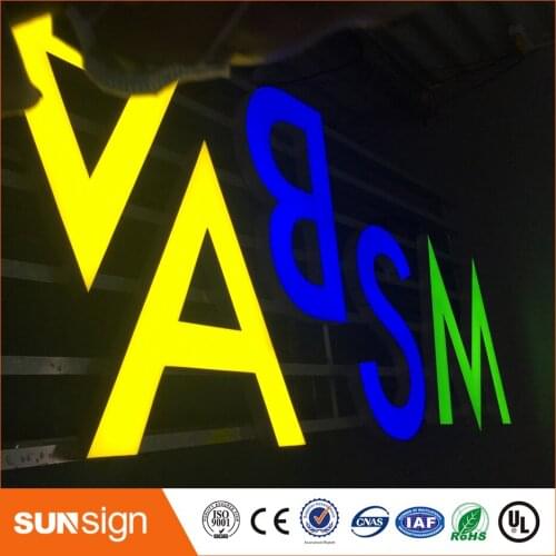 No border advertising channel letters