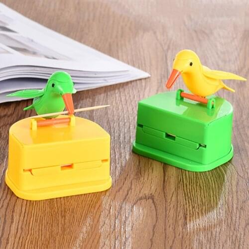 New Toothpicks Holder Cute Hummingbird Toothpick Dispenser Gag Gifts Cleaning Teeth Secret Stash bird Toothpick Cases