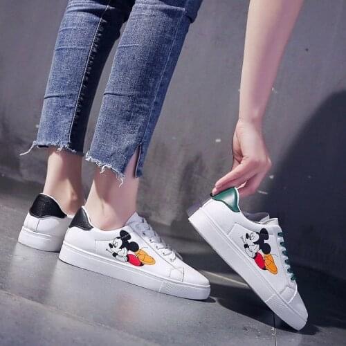 Disney Mickey Mouse new childrens cartoon Mouse girl soft sole casual shoes sports shoes student Tennis shoes Size 35-40