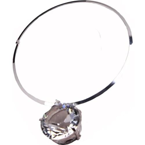 New design Fashion Jewelry Large Imitation Crystals Shining Choker Statment Necklaces & Pendants for Women