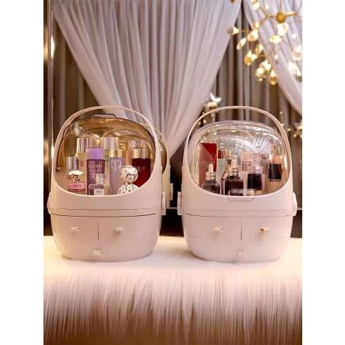Big Capacity Make Up Organizer Bathroom Cosmetic Storage Box Container Waterproof Drawer Makeup Organizer Desktop Display Case