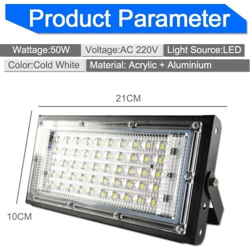 50W Flood Light LED Floodlight 110/220V Outdoor Lighting Spotlight Street Lamp Projector LED Spot Light Garden Wall Lamp