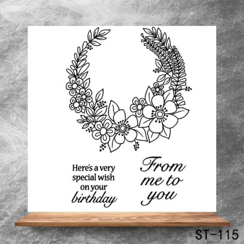 Give your blessing Transparent Clear Stamps DIY Scrapbooking Album Card Making DIY Decoration Making Embossing Stencil