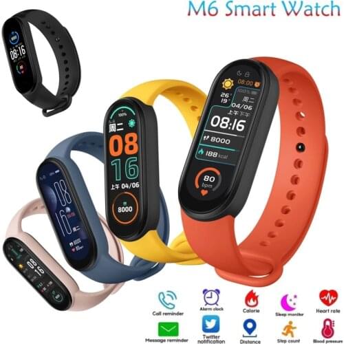 Mi Band 6 NFC Bluetooth 4.0 Waterproof Miband6 Smart Bracelet 6 large Screen Heart Rate Fitness Tracker Mi Band