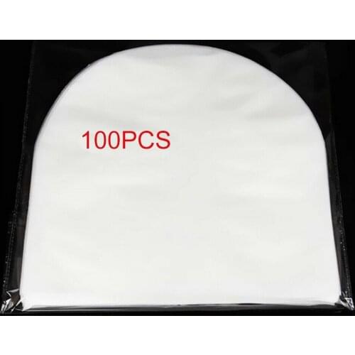 100PCS 7" Vinyl Record Protecter LP Record Protective Inner Bags Anti-Static Sleeves Inner Clear Cover Container